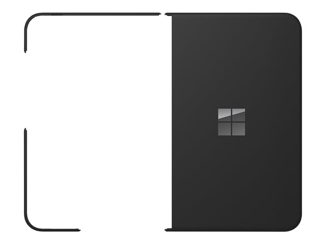 Microsoft - Bumper for mobile phone / stylus - polycarbonate - obsidian - for Surface Duo 2