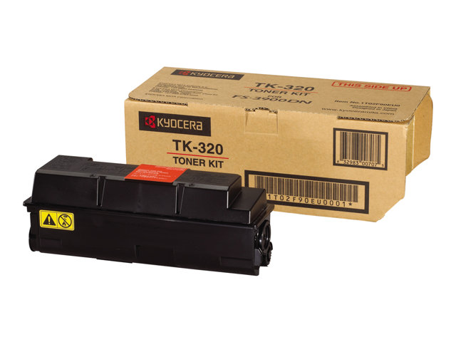 Kyocera TK 320 - Black - original - toner kit - for FS-3900D, 3900DN, 3900DN/KL3, 3900DTN, 4000D, 4000DN, 4000DN/KL3, 4000DTN