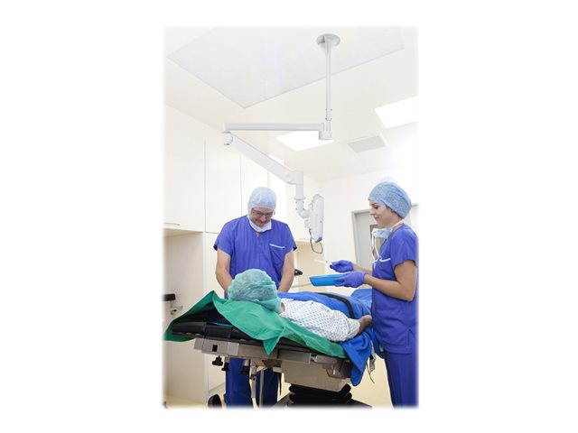 Neomounts by Newstar FPMA-HAC100HC - Bracket - full-motion - for LCD display - medical - white - screen size: 10\"-32\" - ceiling mountable