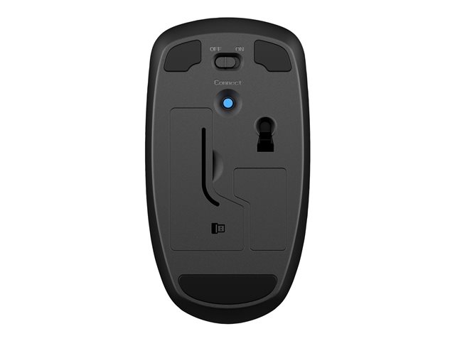 HP X200 - Mouse - optical - wireless - 2.4 GHz - USB wireless receiver - black
