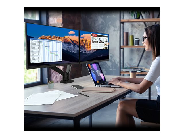 ERGONOMIC DUAL MONITOR MOUNT DUAL MOUNT