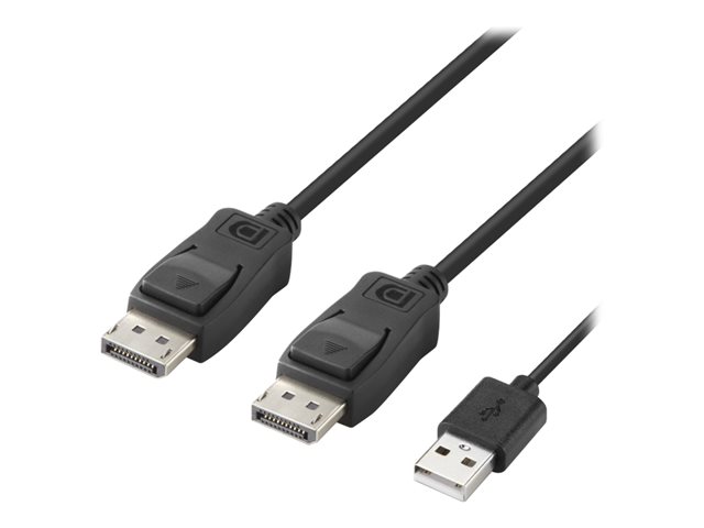 Belkin Secure Modular DP Dual Head Console Cable - Video cable - TAA Compliant - DisplayPort (M) - 91.4 cm - 4K support, active