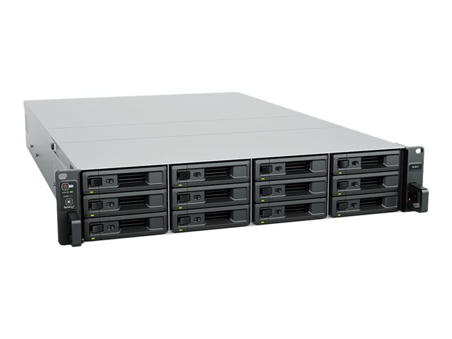 Synology SA3410 - NAS server - 12 bays - rack-mountable - SATA 6Gb/s / SAS - RAID RAID F1, JBOD, RAID 0, 1, 5, 6, 10 - RAM 16 GB - Gigabit Ethernet / 10 Gigabit Ethernet - iSCSI support - 2U