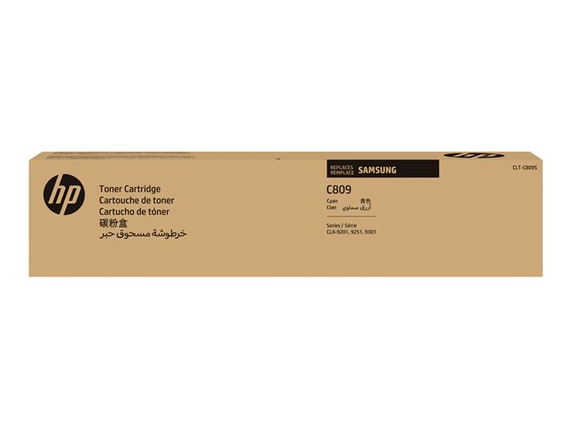 Samsung CLT-C809S - Cyan - original - toner cartridge (SS567A) - for MultiXpress CLX-9201, 9206, 9251, 9256, 9258, 9301, 9306, 9358, 9811, 9812, 9813