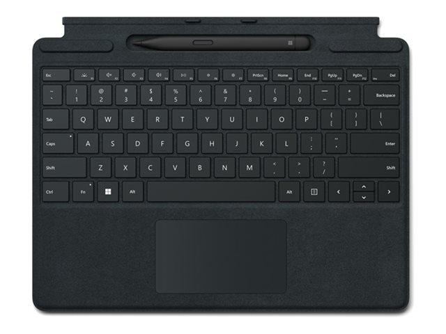 Microsoft Surface Pro Signature Keyboard - Keyboard - with accelerometer, trackpad, Surface Slim Pen 2 storage and charging tray - backlit - black - commercial - with Slim Pen 2