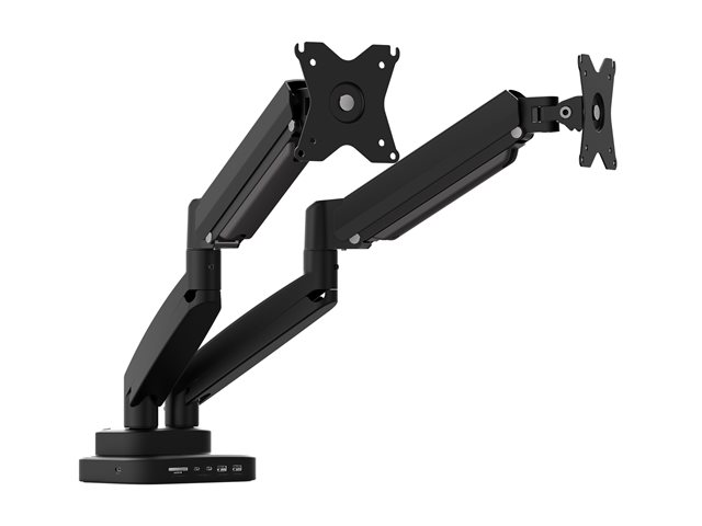 ERGONOMIC DUAL-MONITOR MOUNT MOUNT WITH