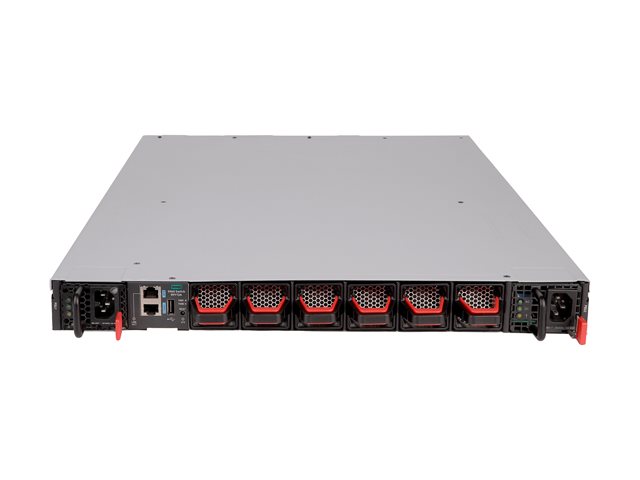 HPE Networking Comware 5960 24 Port 100/200G QSFP56 +8 Port 400G QSFP-DD Data Center Switch - Switch - horizontal surface mounting only - L4 - Managed - 24 x 100/200Gbit QSFP56/QSFP28 + 8 x 400 Gigabit QSFP-DD - front to back airflow - rack-mountable