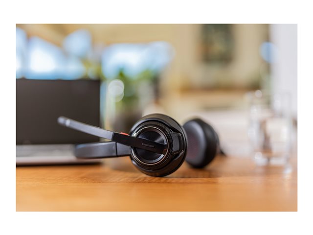 Poly Savi 8220-M Office Stereo DECT 1880-1900 MHz Headset EMEA - INTL English - Euro plug - Replaces Poly SKU 207326-02