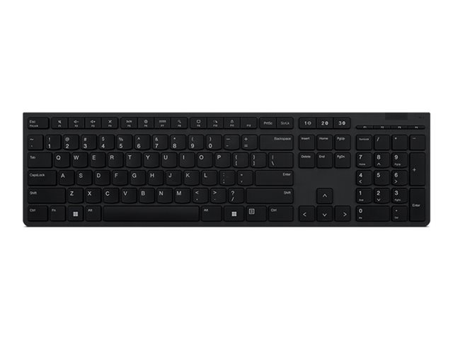 Lenovo Professional - Keyboard - wireless - Bluetooth, 2.4 GHz - QWERTY - US English - key switch: Scissor-Key - grey - brown box