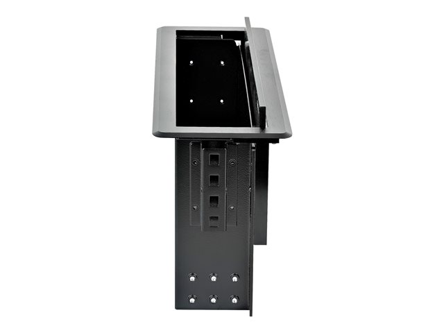 StarTech.com Dual-Module Conference Table Connectivity Box-Customizable - Mounting plate - black