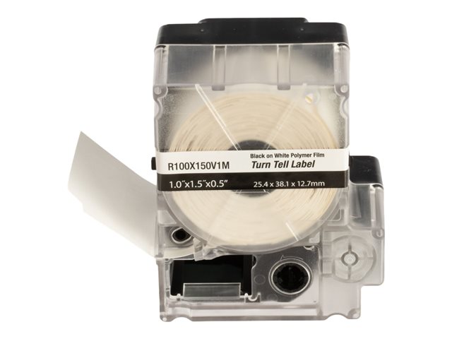 Panduit - Vinyl - acrylic adhesive - 4.5 mil - white - 38.1 x 25.4 mm 100 label(s) (1 roll(s) x 100) labels - for Panduit MP300