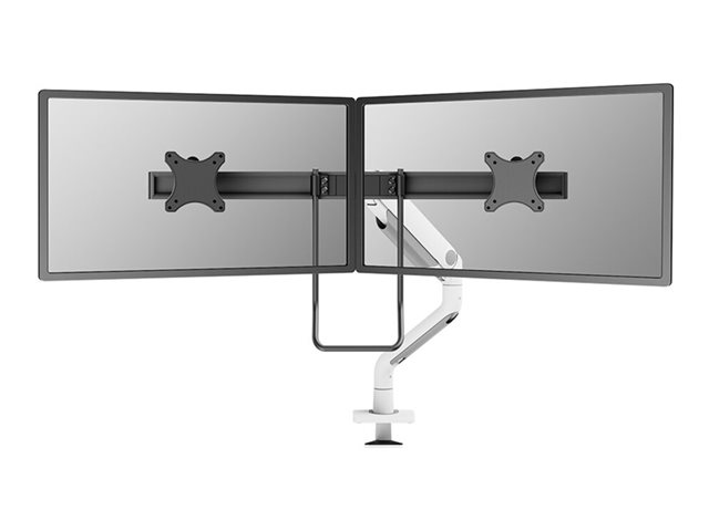 Neomounts DS75S-950WH2 - Mounting kit (desk mounting arm) - full-motion - for 2 LCD displays - aluminium - white - screen size: 17\"-32\"