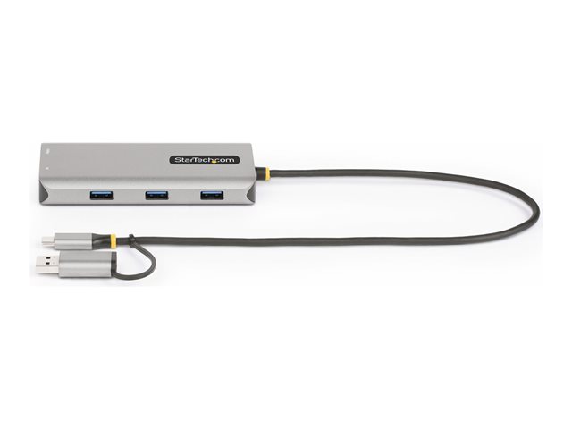 StarTech.com USB-C Multiport Adapter w/Attached USB-C to USB-A Dongle, Dual HDMI (4K30Hz/1080p60Hz), 3x USB-A, Mini Laptop Docking Station, Travel Dock, 1.3ft/40cm Cable - Dual Display M1/M2 MacBook/Windows/Chrome (167B-USBC-MULTIPORT) - Docking stat