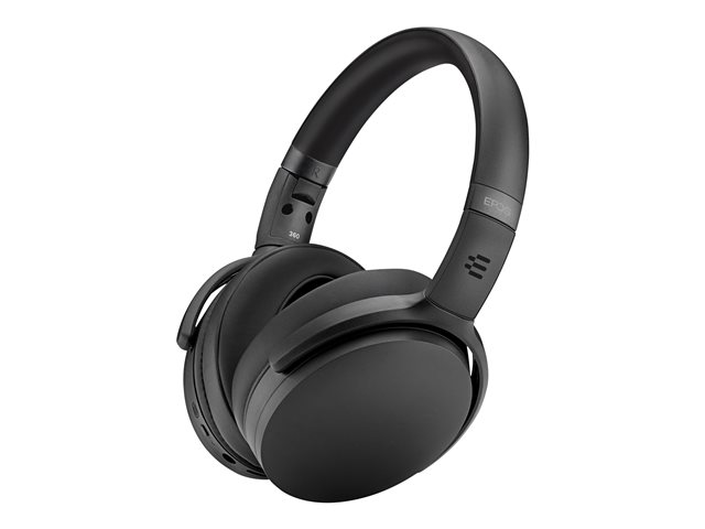 EPOS ADAPT 360 - Headset - full size - Bluetooth - wireless - active noise cancelling - black - Certified for Microsoft Teams