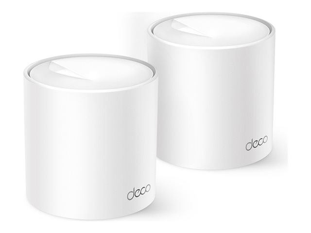 TP-Link Deco X10 V1 - Wi-Fi system - (2 routers) - up to 3,900 sq.ft - mesh 1GbE Dual Band
