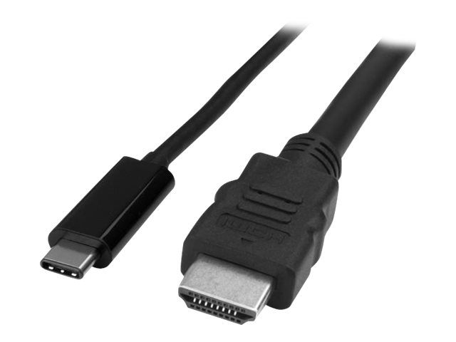 StarTech.com USB C to HDMI Adapter Cable - USB Type-C HDMI - 2m 6 ft. - 4K - External video adapter - USB-C - HDMI - for P/N: TB33A1C