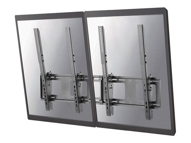 Neomounts NS-WMB200P - Bracket - for 2 LCD displays - black - screen size: 40\"-52\" - wall-mountable