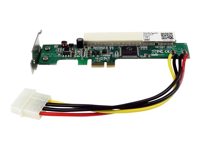 StarTech.com PCI Express to PCI Adapter Card - PCIe to PCI Converter Adapter with Low Profile / Half-Height Bracket (PEX1PCI1) - PCIe x1 to PCI slot adapter