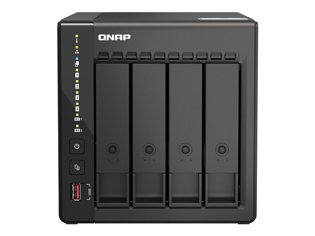 QNAP TS-453E - NAS server - 4 bays - SATA 6Gb/s - RAID RAID 0, 1, 5, 6, 10, 50, JBOD, 60 - RAM 8 GB - 2.5 Gigabit Ethernet - iSCSI support