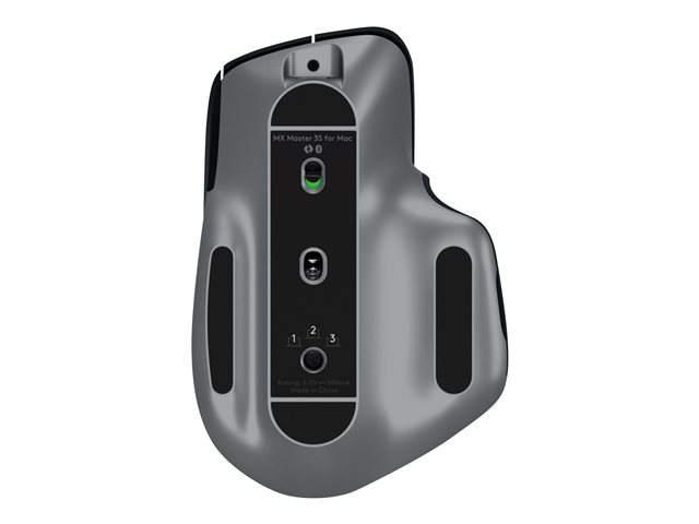 Logitech Master Series MX Master 3S for Mac - Mouse - ergonomic - optical - 7 buttons - wireless - 2.4 GHz, Bluetooth - space grey - for Apple MacBook
