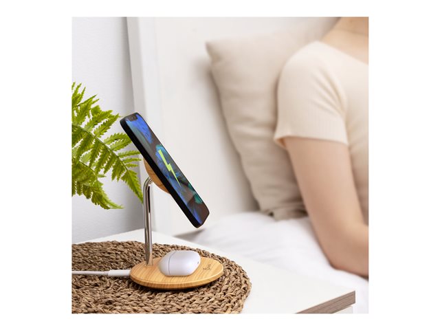 Wood Grain 2-in-1 Magnetic Wireless Char