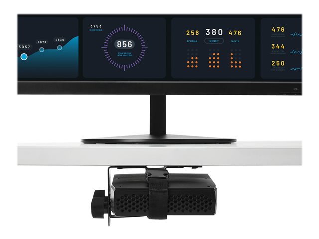 StarTech.com Thin Client Mount - Mini PC VESA Mount - Adjustable .7 to 2.8\" - Under Desk Computer Mount - Mac Mini Monitor Mount (ACCSMNT) - Mounting component (pole mount, strap, VESA mount bracket) - for thin client - plastic, steel - black - under-the-desk, pole mount, monitor - for P/N: ARMDUALSS, ARMPIVOTE2, ARMUNONB1, DK30C2DAGPD, DK30C2HAGPD, FPPNEUSTND, TB3DK2DPM2