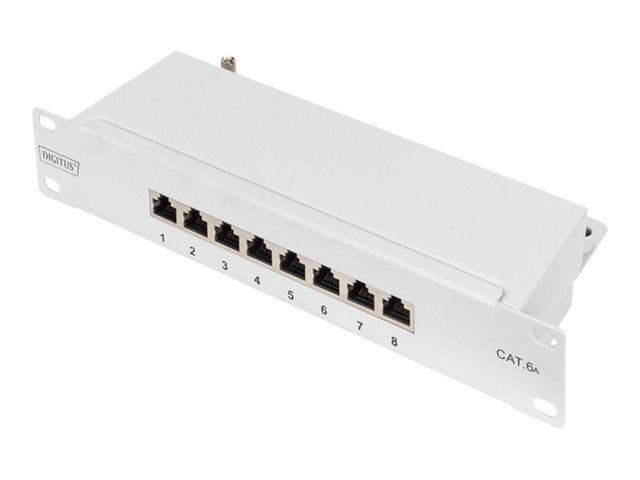 10IN 1HE CAT6A Patch Panel 8-P shielded