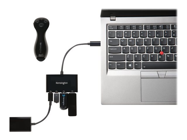 Kensington CH1000 - Hub - 2 x USB 3.1 + 2 x USB-C - desktop