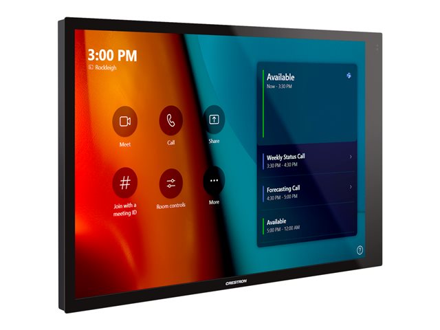 Crestron TSW-1070-B-S - Control panel with touch screen - wireless, wired - Bluetooth, 802.11a/b/g/n/ac - 2.4 Ghz, 5 GHz - 10/100 Ethernet - smooth black