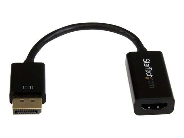 StarTech.com DisplayPort 1.2 to HDMI Adapter - 4K 30Hz - Active Audio Video Converter for DP laptop computers and HDMI Monitor Displays (DP2HD4KS) - Video converter - DisplayPort - HDMI - for P/N: DKM30CHDPD, DKM30CHDPDUE, SV231QDPU34K, TB3CDK2DP, TB3CDK2DPUE, TB3DKM2DPL