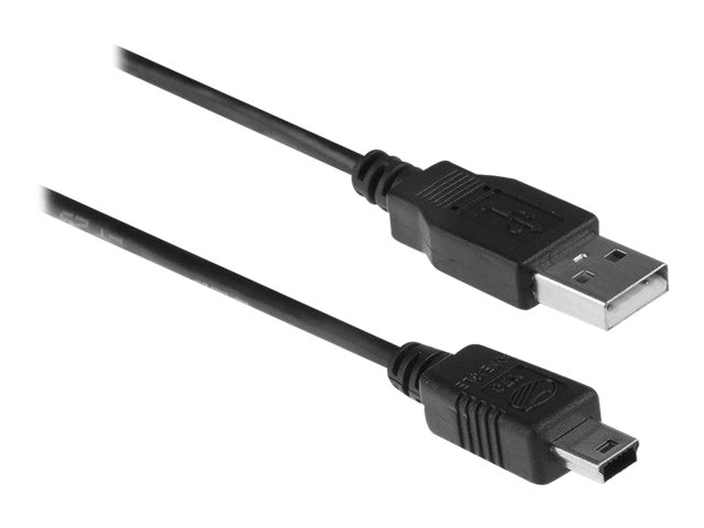 USB-kabel - USB (M) naar mini USB type B (M) - USB 2.0 - 1.8 m - zwart