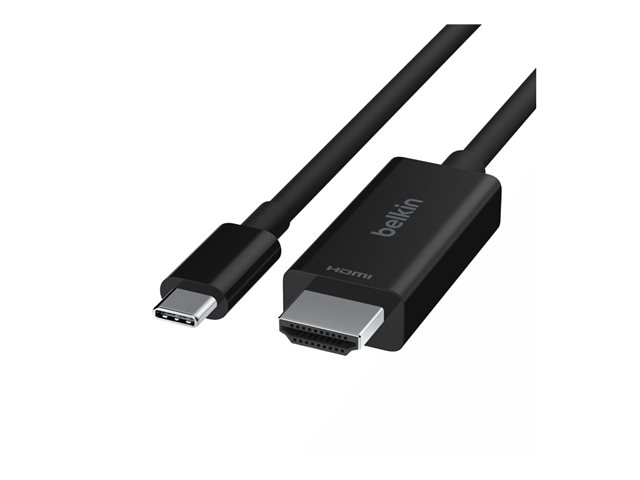 Belkin Connect - Adapter cable - 24 pin USB-C male to HDMI male - 2 m - black - 8K60Hz support, DP Alt mode support, passive