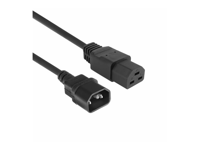 POWERCORD C14 - C21 BK 3.00M. 1 stk