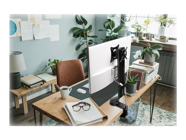 Kensington SmartFit Space-Saving Single Monitor Arm - Mounting kit - Tilt & Swivel - for Monitor - black - screen size: up to 32\" - desktop, C-clamp, grommet, desk-mountable