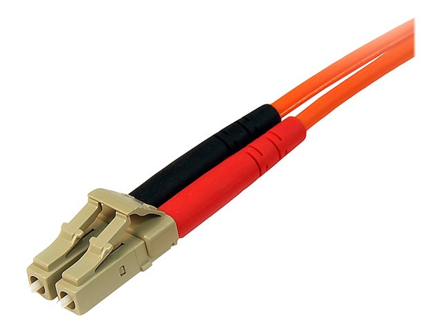 StarTech.com 30m Fiber Optic Cable - Multimode Duplex 50/125 - LSZH - LC/LC - OM2 - LC to LC Fiber Patch Cable (50FIBLCLC30) - Network cable - LC multi-mode (M) to LC multi-mode (M) - 30 m - fibre optic - duplex - 50 / 125 micron - orange - for P/N: