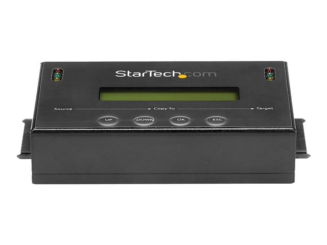 StarTech.com 1:1 Hard Drive Duplicator and Eraser for 2.5\" & 3.5\" SATA HDD SSD - LCD & RS-232 - 14GBpm Duplication Speed - Cloner & Wiper (SATDUP11) - Hard drive duplicator - 2 bays (SATA-600) - for P/N: SVA12M5NA
