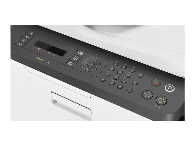 HP Color Laser MFP 179fnw - Multifunction printer - colour - laser - A4 (210 x 297 mm) (original) - A4/Letter (media) - up to 14 ppm (copying) - up to 18 ppm (printing) - 150 sheets - 33.6 Kbps - USB 2.0, LAN, Wi-Fi(n)