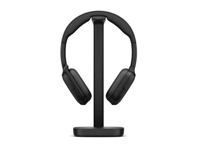 HP Poly Focus 625 - Headset - on-ear - Bluetooth - wireless - active noise cancelling - USB-C via Bluetooth adapter - black - with HP Poly Focus Wireless Charge Stand - Certified for Microsoft Teams Open Office, Certified for Microsoft Teams, Google
