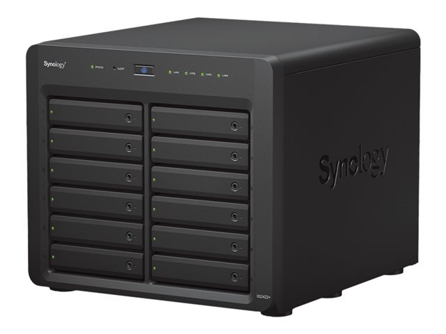 Synology Disk Station DS2422+ - NAS server - 12 bays - SATA 3Gb/s - RAID RAID 0, 1, 5, 6, 10, JBOD - RAM 4 GB - Gigabit Ethernet - iSCSI support
