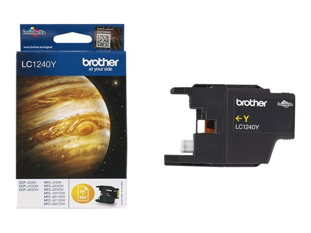Brother LC1240Y - Yellow - original - ink cartridge - for Brother DCP-J525, J725, J925, MFC-J430, J5910, J625, J6510, J6710, J6910, J825
