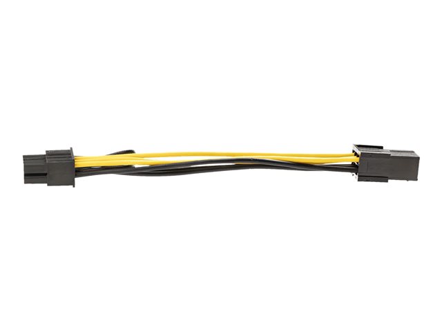 StarTech.com PCI Express 6 pin to 8 pin Power Adapter Cable - Power adapter - 6 pin PCIe power (F) to 8 pin PCIe power (M) - 15.5 cm - yellow - for P/N: ATX2POWER430, ATX2POWER530