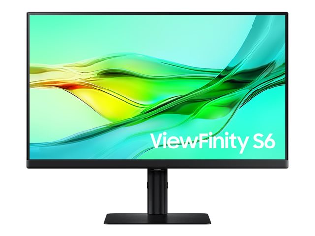 Samsung ViewFinity S6 S24D600UAU - S60UD Series - LED monitor - USB - 24\" - 2560 x 1440 QHD @ 100 Hz - IPS - 350 cd/m² - 1000:1 - HDR10 - 5 ms - HDMI, DisplayPort - black