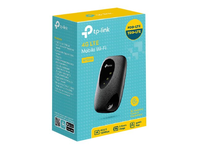 TP-Link M7200 - Mobile hotspot - 4G LTE - 150 Mbps - 802.11b/g/n