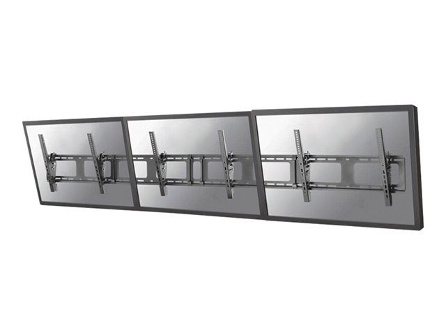 Neomounts NS-WMB300 - Bracket - for 3 LCD displays - black - screen size: 40\"-52\" - wall-mountable