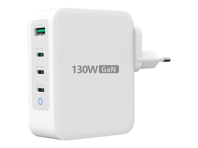 130W GaN USB-C 4-Port Charger - EU