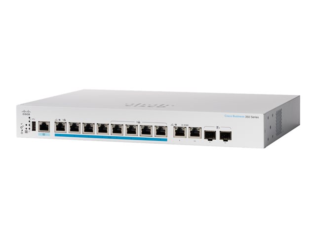 Cisco Business 350 Series CBS350-8MP-2X - Switch - L3 - Managed - 8 x 100/1000/2.5G (PoE+) + 2 x combo 10 Gigabit SFP+/RJ-45 - rack-mountable - PoE+ (240 W)