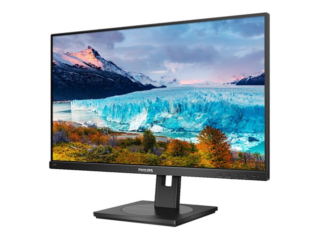 Philips S-line 272S1AE - LED monitor - 27\" - 1920 x 1080 Full HD (1080p) @ 75 Hz - IPS - 250 cd/m² - 1000:1 - 4 ms - HDMI, DVI-D, VGA, DisplayPort - speakers - black texture