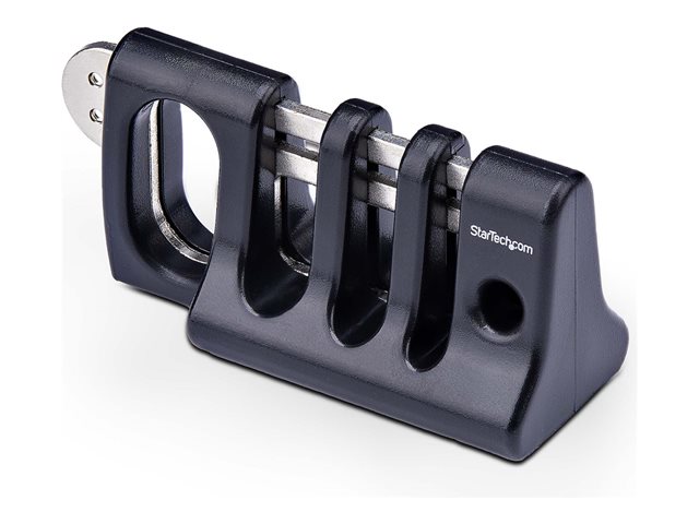 StarTech.com Peripheral Cable Anchor Lock, Keyboard/Mouse Cable Trap - Security cable anchor - desk mountable - black