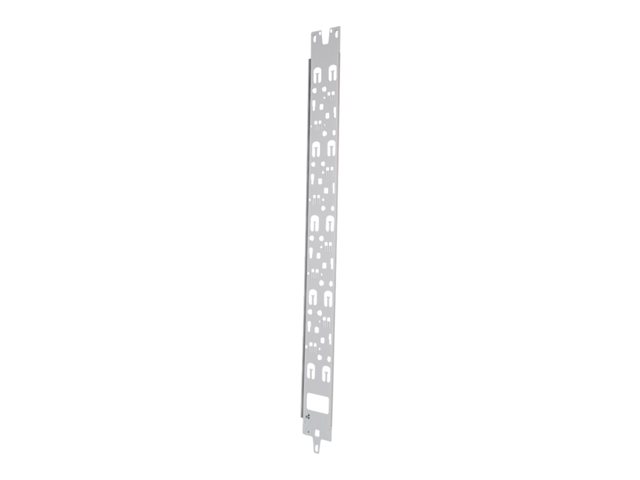 Panduit FlexFusion - Rack cable management panel (vertical) - white - 48U
