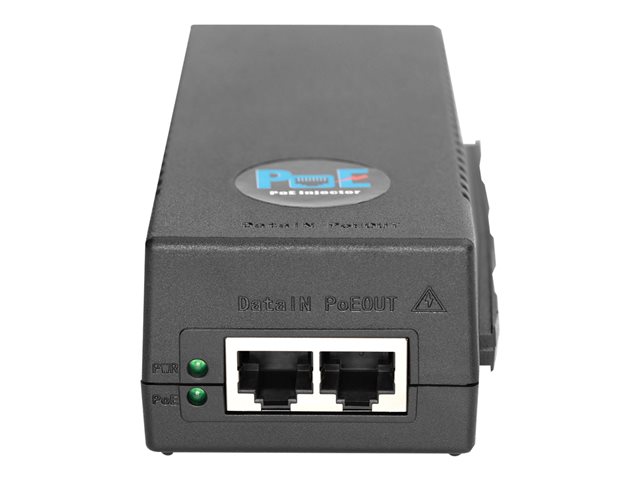 10 GIGABIT ETHERNET POE+ INJECTOR 802.3AT POWER PINS:3/6(+) 1/2(-) 30W